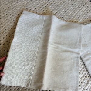 West Elm Cream Textured Fabric